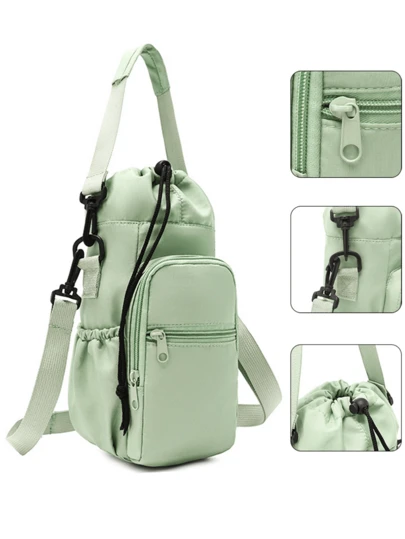 新款多功能户外水瓶架 - 防水隔热旅行袋，带手机袋，适合骑行和运动