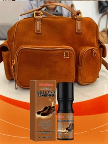 100ml (Schwarz) (Braun) Wildleder Schuhpflege & Conditioner - Farbe erneuern, matter Finish Wildleder Reiniger für Wildlederarbeiten, Wildledertaschen, Wildlederbekleidung, Wildlederschuhe, Wildlederpolster, Leder Reinigungs- & Pflegeprodukt, Jacke, Reinigung, Aufhellen & Konditionieren von Hafer Schuhen & Stiefeln