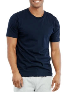 3 Pack Men's Cotton T-Shirts Crew Neck Short Sleeve Classic Fit T Shirt Tee Tops Regular Big & Tall 3-3XL, Basic Layering Top Men's Cotton Workout Crew-Neck Short Sleeve Breathable Casual T-Shirts Athletic Sports Tee Summer Tops Activewear Basic Tee - 藏蓝色 - 查看 2