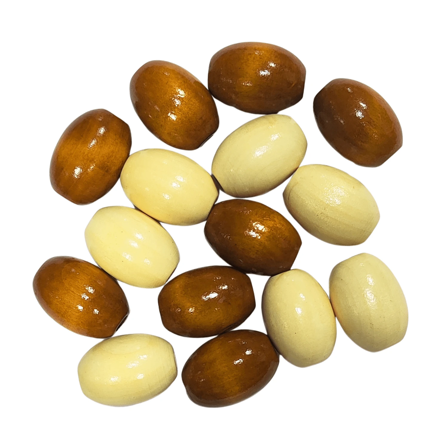 Olive Wood Ball Beads 20mm With Hole And Shine 20 Pieces