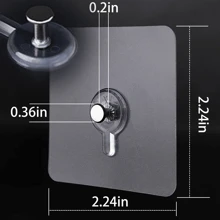 4 Peças Ganchos Adesivos Transparentes Sem Furos para Pendurar Quadros, Sem Danos, Organizador Sobre a Porta, Gancho para Roupas, Cabide de Parede, Gancho Adesivo de Parede, Organizador de Parede, Conjunto de Cabides, Moldura de Foto de Parede