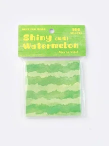 100pcs/Set Refreshing Fruit Pattern Sticky Notes School Supplies, Back To School