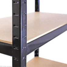 Shelving Unit Garage Storage Shelves 5 Tier Metal Shelf Rack Boltless Design Height Adjustable For Garage Home Shop Shed Industrial Warehouse - H 150 x W 70 x D 30 Cm - View 7