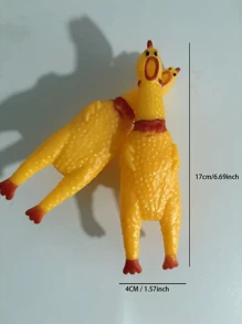 1pc Pet Corn Squeaky Chew Toy, Dog Realistic Yellow Corn Shaped Screaming Chicken Plush Toy, TPR Material, Interactive Chewing Biting Teeth Grinding Toy For Pets