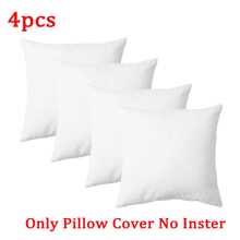 2pcs/4pcs/6pcs White Soft Comfortable Pillow Covers Without Inner Pillow, Suitable For Thanksgiving, Halloween, Christmas Decoration, For Hotel, Home Decor, Sofa, Bedroom, Living Room