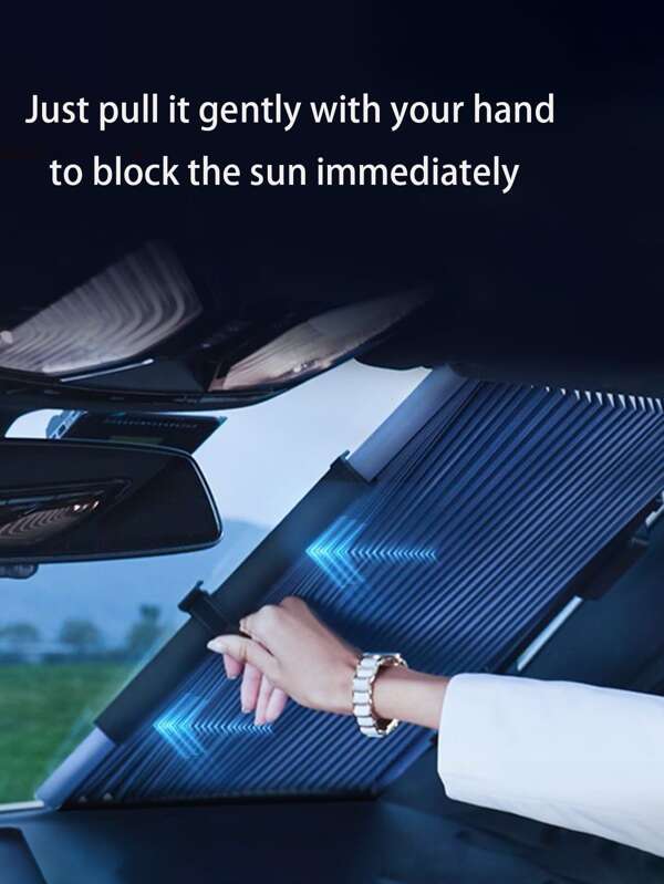 Car Interior Accessories,Sun Protection,Retractable 46cm Car Sunshade Universal Front Rear Windshield Shade Cover Summer Windshield Curtain Sun Protection