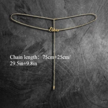 Customized Belly Chain Name Body Chain, Personalized Waist Chain, Customized Women's Accessories Jewelry, Gift For Girlfriend, Suitable For Beach Vacation, Daily Wear