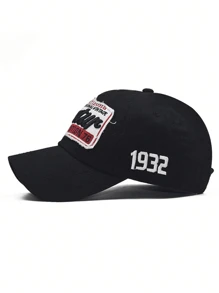 Gorra de béisbol versátil y sencilla con bordado de letras, gorra snapback unisex para deportes y actividades al aire libre, gorra con visera curva de camionero, esencial para la pesca, en múltiples colores, cómoda y versátil