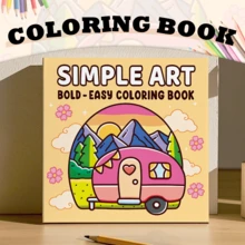 GDTME 1 Piece Simple Art Coloring Book, 7.87 X 7.87 Inches, 24 Pages, Vibrant Pink Truck With Heart Design, Suitable For Parent-Child Interaction And Relaxation, Bold And Minimalist Style, Car Coloring Book - Christmas Mandala - View 10