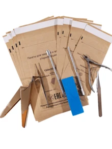 20 Cái Trong Khử Trùng Khô Dùng Một Lần Làm Sạch Móng Tay Kim Loại Móng Tay Khô Nhiệt Khử Trùng Túi Túi Dụng Cụ Làm Móng Tay Thuốc Khử Trùng Túi Kraft Kéo Nhíp Đầu Mài Túi Khử Trùng - Nhiều màu - Xem 7