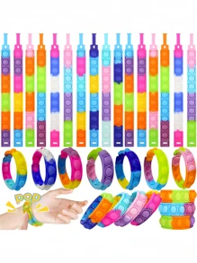 Braccialetti pop-up: braccialetti antistress per adolescenti, forniture per insegnanti, fasce decompressive, braccialetti sensoriali adatti per ragazzi e ragazze, e anche i migliori regali, premi e omaggi per feste di adolescenti.