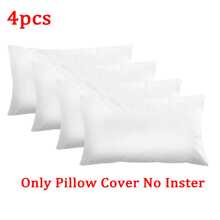 2pcs/4pcs/6pcs White Soft Comfortable Pillow Covers Without Inner Pillow, Suitable For Thanksgiving, Halloween, Christmas Decoration, For Hotel, Home Decor, Sofa, Bedroom, Living Room