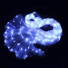 LED 斗篷发光蝴蝶翅膀，适用于庆祝、派对、复活节、婚礼、表演、夜总会、舞台表演、模特表演，带指挥棒，由 3 节 AA 电池供电，适合成人 59-68 英寸，青少年 43-55 英寸