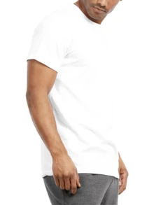 3 Pack Men's Cotton T-Shirts Crew Neck Short Sleeve Classic Fit T Shirt Tee Tops Regular Big & Tall 3-3XL, Basic Layering Top Men's Cotton Workout Crew-Neck Short Sleeve Breathable Casual T-Shirts Athletic Sports Tee Summer Tops Activewear Basic Tee - 白色 - 查看 3