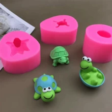 1 件手工硅胶模具，适用于肥皂、香薰、石膏、蜡烛、树脂工艺，适合 DIY 手工制作 - 粉色 - 查看 10