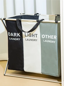 Multi-Compartment Dirty Clothes Hamper, Handheld Dirty Clothes Basket, Large Dirty Clothes Basket, Portable Laundry Basket, 3-Compartment/2-Compartment/1-Compartment Large Household Fabric Storage Basket