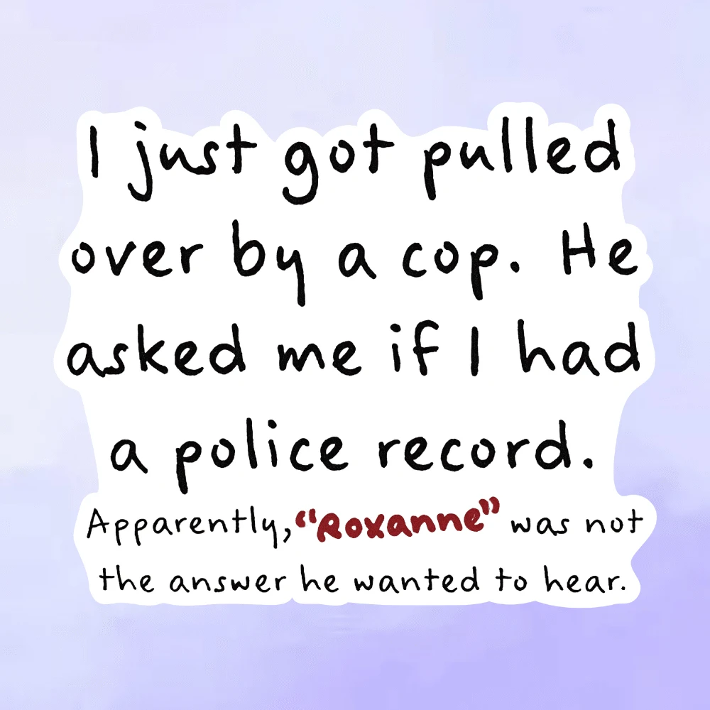 [可重复使用乙烯基贴花] 可重复使用自粘乙烯基贴花贴纸我刚被拉过来半哑光饰面，不对称形状，适用于木材、塑料、玻璃、金属、陶瓷 - 正面位置，无装饰，学校用品，返校