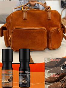 100ml (Schwarz) (Braun) Wildleder Schuhpflege & Conditioner - Farbe erneuern, matter Finish Wildleder Reiniger für Wildlederarbeiten, Wildledertaschen, Wildlederbekleidung, Wildlederschuhe, Wildlederpolster, Leder Reinigungs- & Pflegeprodukt, Jacke, Reinigung, Aufhellen & Konditionieren von Hafer Schuhen & Stiefeln