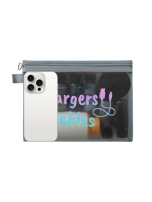 彩色数据线图案网眼化妆包，红色气垫收纳便携式收纳包，化妆包，护肤包，旅行必需品，宿舍用品，婚礼新娘礼物，母亲礼物，生日礼物，朋友和老师礼物，浴室收纳，珠宝收纳，口红和化妆品收纳包，度假必备品，暑假返校学校用品包，女士旅行包，旅行化妆包