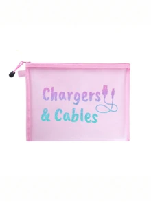 彩色数据线图案网眼化妆包，红色气垫收纳便携式收纳包，化妆包，护肤包，旅行必需品，宿舍用品，婚礼新娘礼物，母亲礼物，生日礼物，朋友和老师礼物，浴室收纳，珠宝收纳，口红和化妆品收纳包，度假必备品，暑假返校学校用品包，女士旅行包，旅行化妆包