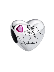 1 件时尚 925 纯银黑色香水口红吊坠女士手链手镯 DIY 珠宝制作和日常服装搭配珠宝装饰适合女孩 - 銀色 - 查看 16