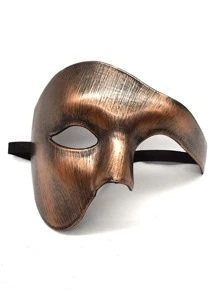 1 Peça Máscara Retrô de Príncipe Adulto de Meia-Face com Um Olho - Máscara de Guerreiro Egípcio e Grego Antigo para Halloween