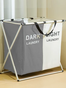 Multi-Compartment Dirty Clothes Hamper, Handheld Dirty Clothes Basket, Large Dirty Clothes Basket, Portable Laundry Basket, 3-Compartment/2-Compartment/1-Compartment Large Household Fabric Storage Basket