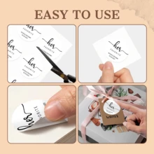 4-26厘米定制贴纸标签，带文字的个性化字母组合贴纸，防水贴纸，多种尺寸可选，不易褪色，是完美的婚礼回礼，可作为宾客礼物、感谢贴纸、手工婚礼贴纸、零食袋贴纸、甜点回礼贴纸、送给男士/女士的礼物、定制婚礼配饰，以及“永恒的爱”主题贴纸。 - Glossy-waterproof - 查看 4