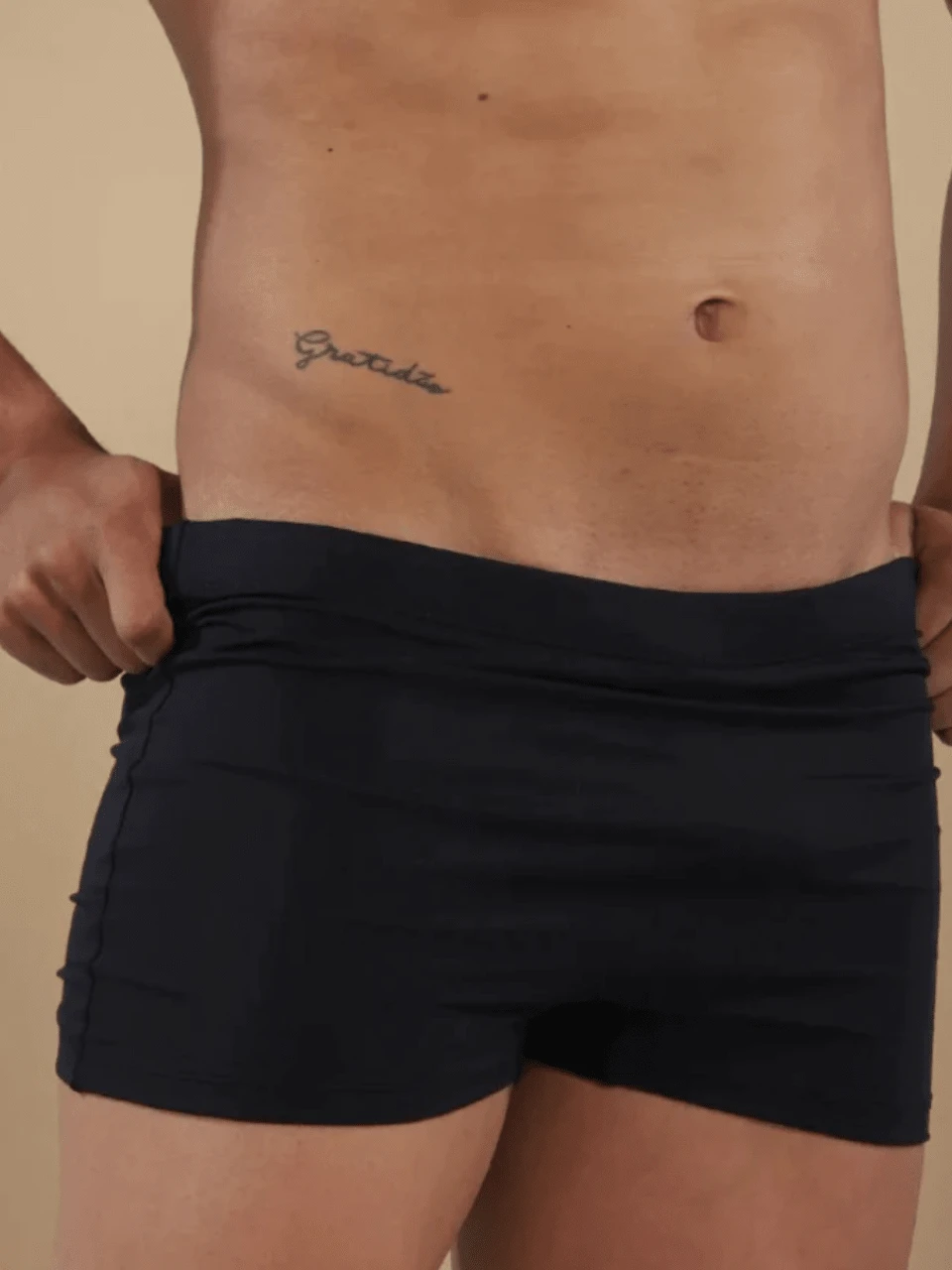 Men's Boxer Briefs With UV+50 Protection Premium Fully Lined - màu đen - Xem 1