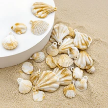 22pc Acrylic Ocean Charm Pendants Shell Conch Pendant For DIY Women Earring Bracelet Necklace Jewelry Making Accessories