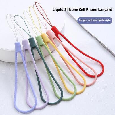 1 Cavo di fissaggio in silicone nero con motivo a tappeto, 1 Cordino intrecciato verde corto per altoparlante Bluetooth, 1 Cavo di fissaggio a quadri per smartphone, Set di 7/14 ganci di fissaggio multicolore per organizzare in modo telefono, gadget e accessori; Clip per cavi in silicone flessibili e durevoli per uso quotidiano, casa, esterno e scrivania