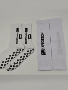 1双户外字母印花防滑足球运动袜，秋季 - 彩色 - 查看 29