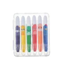 1pc Giant Crayon, 12pcs Twistable Crayons Washable Smooth Large Crayons For Coloring, Drawing - Multicolor - View 12