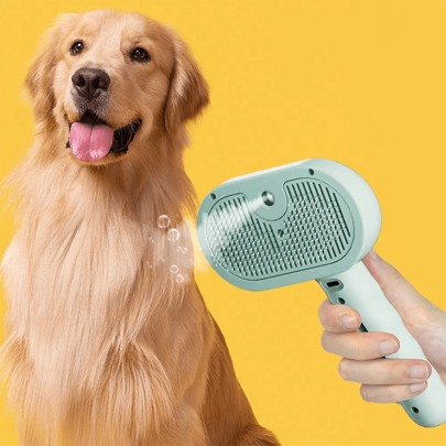 Spray Cat Brush For Shedding - Pet Hair Removal Comb With Water Tank And Release Button Cat Dog Steam Brush Pet Steam Brush
