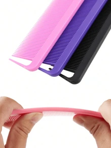 Professional Point Tail Comb Pin Tail Comb Rat Tail Comb Parting Comb Stainless Steel Tail Comb Anti-Static Hair Comb, Braiding Combs, Fine Tooth Rat Tail CombHighlight Comb Tail Combs Highlight Comb Multifunctional For Normal Hair - Attractive Candy Color,Bridal Hair Combs Perfect For Barber Shops, Salons And Home Use