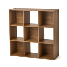 11" 9-Cube Storage Organizer - Warm Walnut - 查看 2