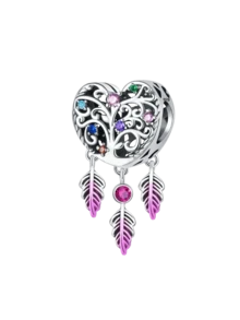 1 件时尚 925 纯银黑色香水口红吊坠女士手链手镯 DIY 珠宝制作和日常服装搭配珠宝装饰适合女孩 - 銀色 - 查看 5