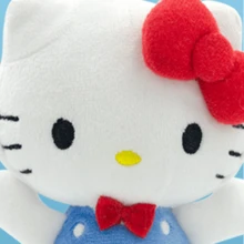 Sanrio Hello Kitty 50周年纪念版毛绒玩具挂件可爱毛绒玩具包包挂件卡哇伊钥匙圈动漫钥匙扣生日礼物