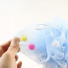 1pc Giant Ice Cream Cone Bath Sponge - Extra Soft & Fluffy Rainbow Shower Pouf For Rich Lather | Cute Large Body Scrubber, Gentle Exfoliating Bath Accessory
