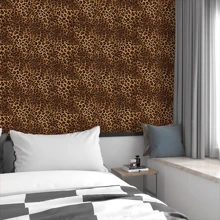 1 Roll Leopard Print Peel And Stick Wallpaper, Removable Texture Wall Paper, Unique Cheetah Contact Paper For Bedroom And Bathroom, 950*45cm/374*17.71inch