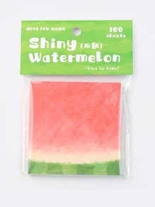 100pcs/Set Refreshing Fruit Pattern Sticky Notes School Supplies, Back To School