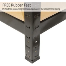 Shelving Unit Garage Storage Shelves 5 Tier Metal Shelf Rack Boltless Design Height Adjustable For Garage Home Shop Shed Industrial Warehouse - H 150 x W 70 x D 30 Cm - View 4