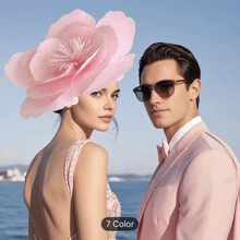 French Style Women's Fascinator Hat Headpiece With Floral Decor, For Royal Ascot Party Accessories Back To School