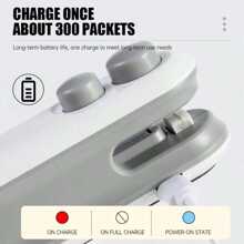 1 Stück Mini wiederaufladbare 2-in-1 Beutelversiegelung mit Schneidklinge, Kunststoffbeutel Heißsiegelgerät zum Frischhalten von Lebensmitteln, kleine elektrische Vakuumversiegelerin, USB-Ladeversiegelerin für Lebensmittellagerung