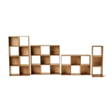 11" 9-Cube Storage Organizer - Warm Walnut - 查看 5