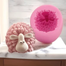 1 件手工硅胶模具，适用于肥皂、香薰、石膏、蜡烛、树脂工艺，适合 DIY 手工制作 - 粉色 - 查看 12