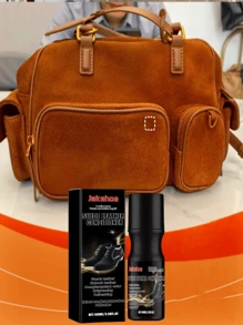100ml (Schwarz) (Braun) Wildleder Schuhpflege & Conditioner - Farbe erneuern, matter Finish Wildleder Reiniger für Wildlederarbeiten, Wildledertaschen, Wildlederbekleidung, Wildlederschuhe, Wildlederpolster, Leder Reinigungs- & Pflegeprodukt, Jacke, Reinigung, Aufhellen & Konditionieren von Hafer Schuhen & Stiefeln