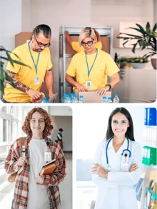 1个/10个/20个PVC透明卡夹，适用于保护身份证、学生证、公交卡、工作卡、餐卡、即影即有照片、偶像卡、证件照、返校用品、学校和办公用品