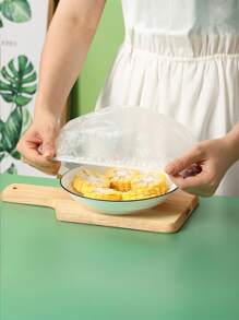 50/100/200 buc folie de plastic de unică folosință, folie alimentară rezistentă la rupere îngroșată din PE, potrivită pentru farfurii de fructe de uz casnic, farfurii de cină, boluri, legume, diverse bucăți de fructe