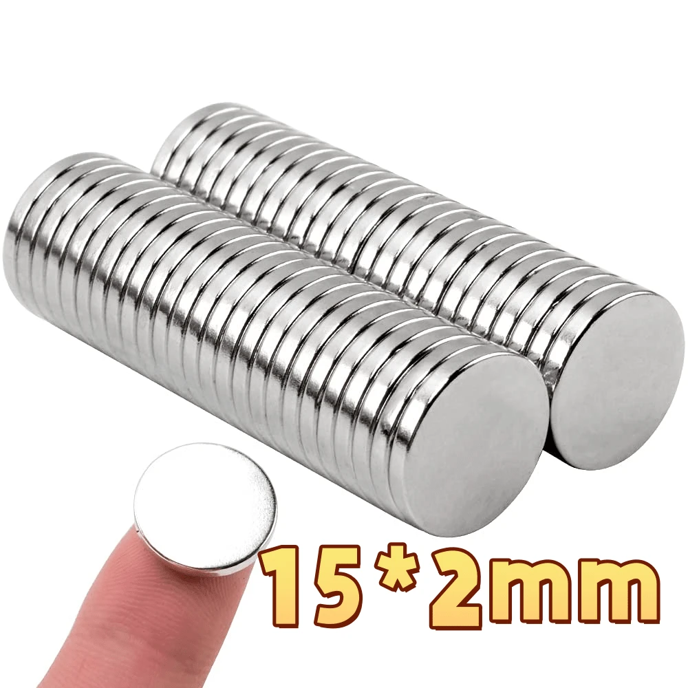 35 chiếc nam châm bảng trắng hình tròn 15x2mm, thích hợp sử dụng cho văn phòng, tủ lạnh hoặc nhà bếp, nhiều tình huống khác nhau - Bạc - Xem 1